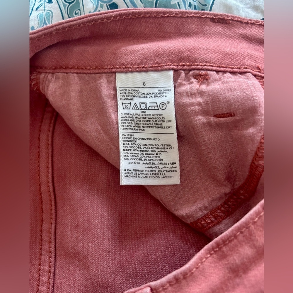 NWOT Old Navy Pink High Rise Skinny Jeans Size 6 Stretch Denim Rockstar Pants - Picture 4 of 6
